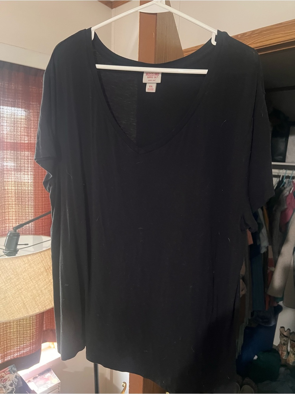 Mossimo Supply Co. Black V-Neck Short Sleeve Tee